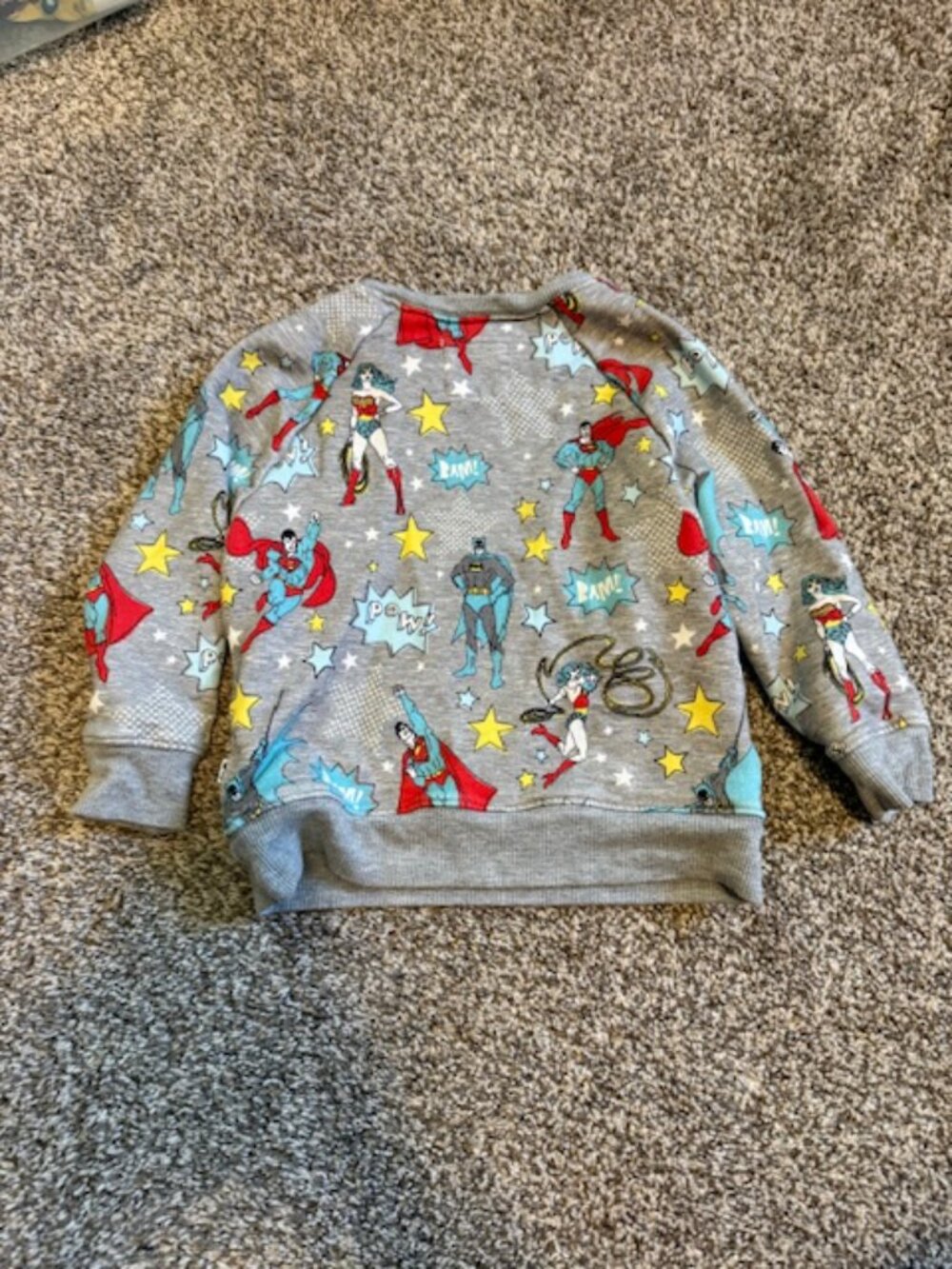 Little Sleepies 2T Superhero Crewnceck Sweatshirt - Picture 4 of 4